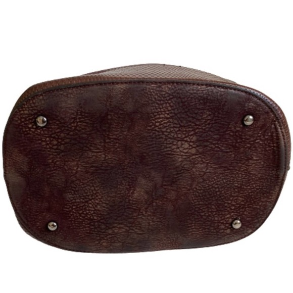 Elegant Brown Leather Tote Bag - Picture 7 of 12